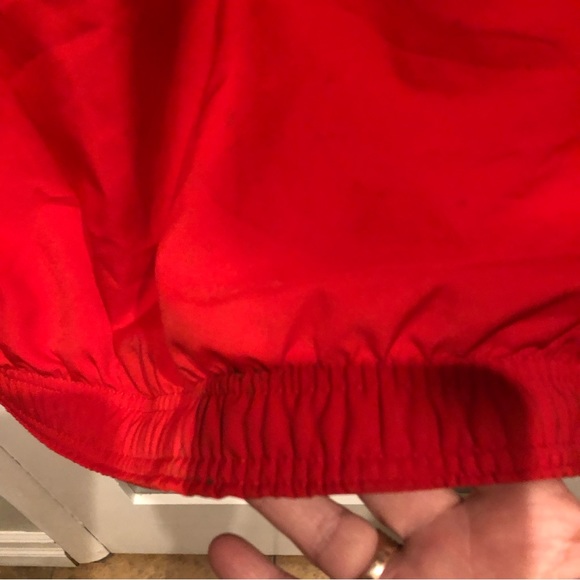 Vintage Y2K Nike Team Polyester Windbreaker Jacket in EUC Red & White - Picture 9 of 11